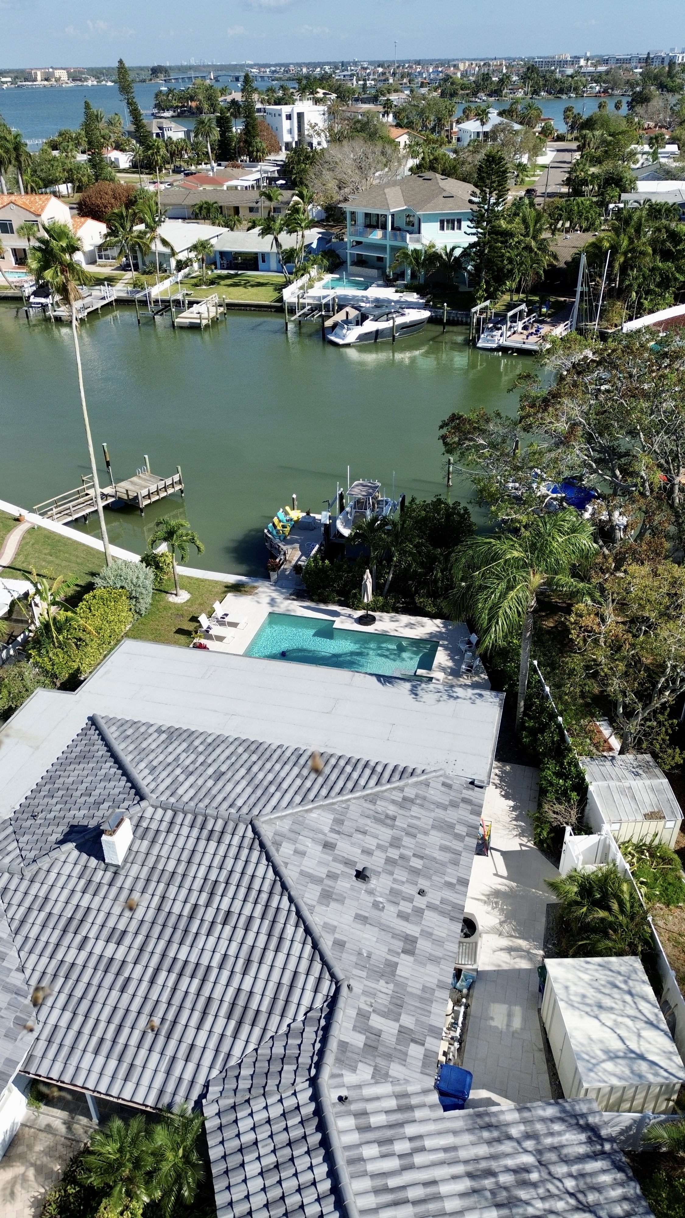 Clay tile roof installation in Tampa Bay by Protek Roofing specialists