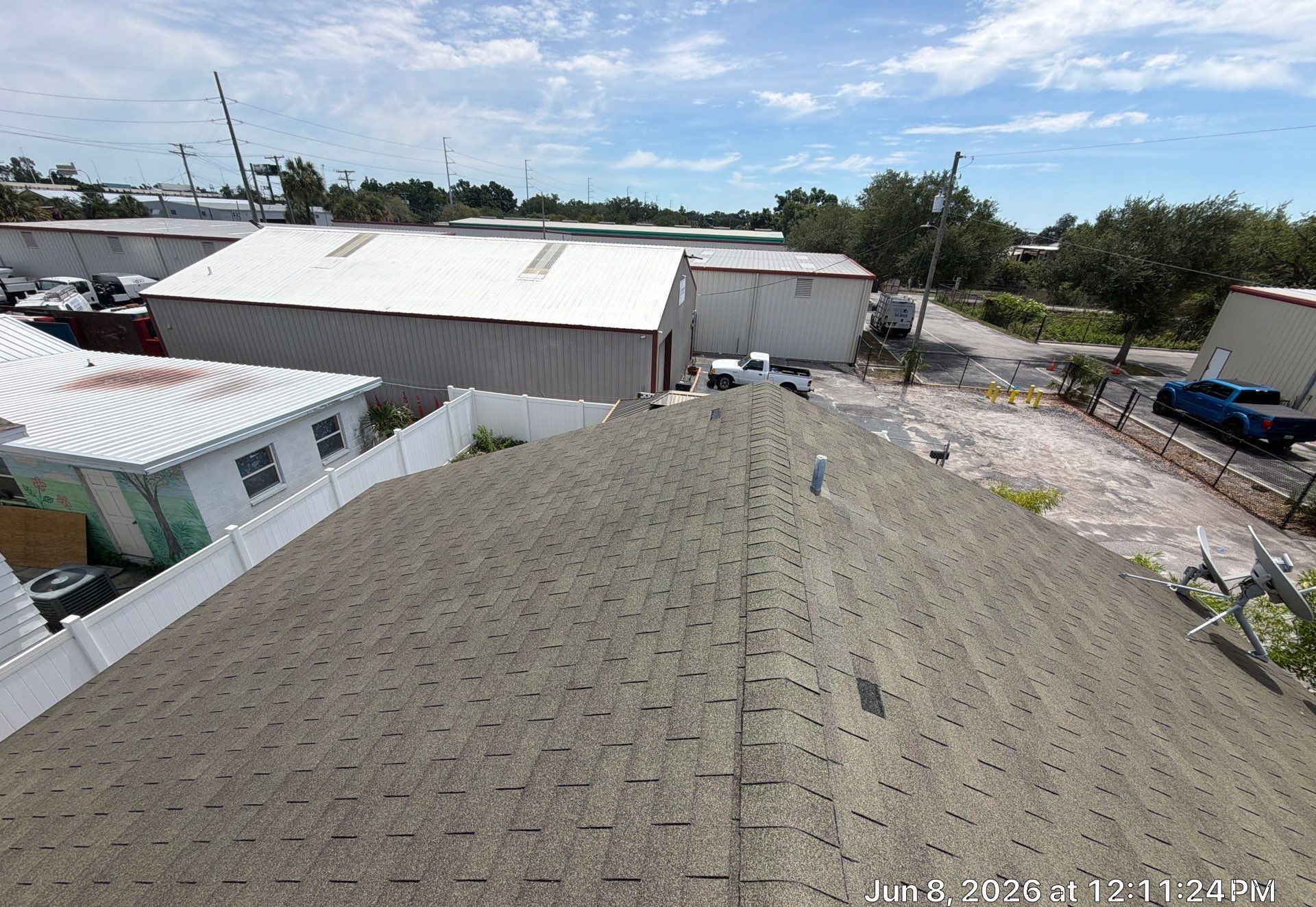 Aged shingle roof before replacement by Protek Roofing in Tampa FL